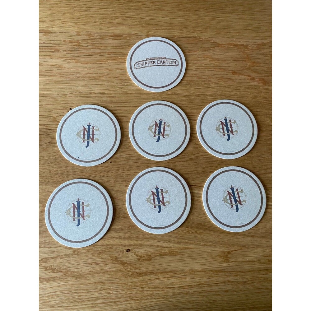Disney World Magic Kingdom Coasters Skipper Canteen SET OF 7